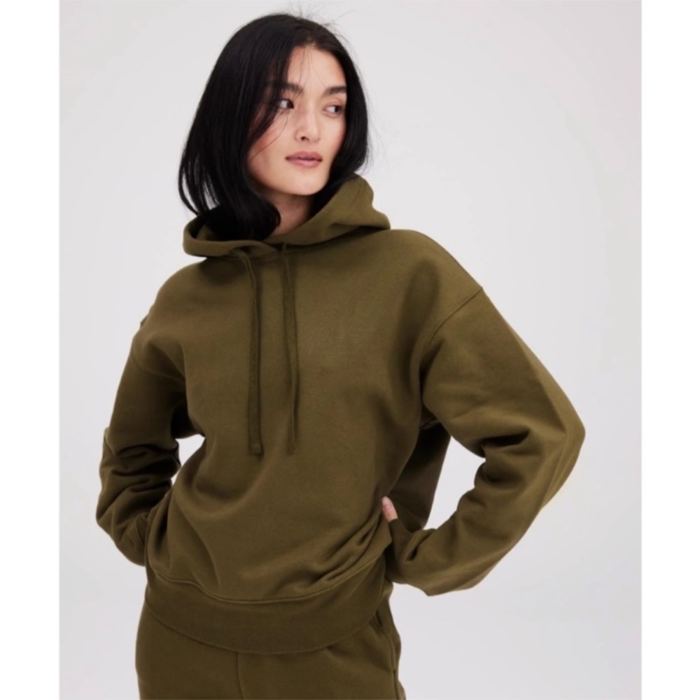 Girlfriend Collective Sweats organic cotton Hoodie Lounge olive green